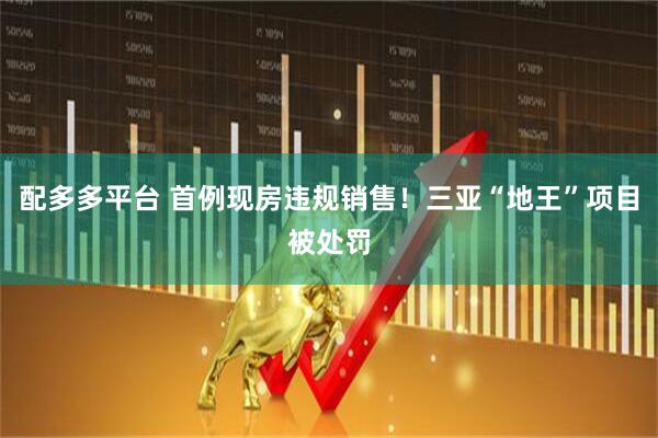 配多多平台 首例现房违规销售！三亚“地王”项目被处罚
