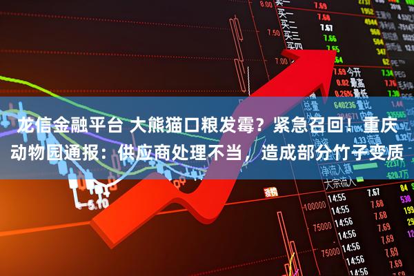 龙信金融平台 大熊猫口粮发霉？紧急召回！重庆动物园通报：供应商处理不当，造成部分竹子变质